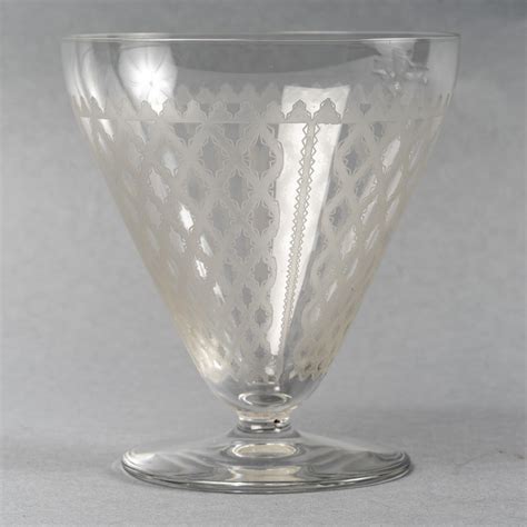 Baccarat Set Of Alhambra Engraved Clear Crystal Glasses 42 Pieces