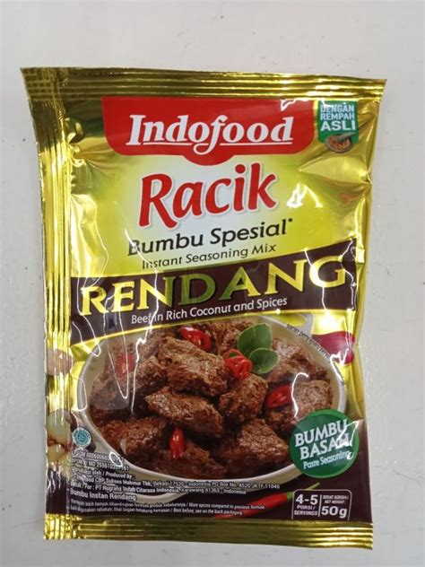 Indofood Bumbu Racik Instant RENDANG 50g Lazada Indonesia