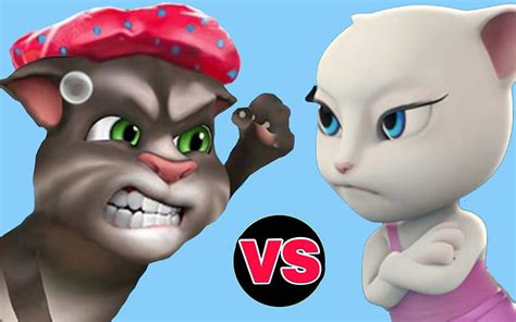 My Talking Tom Vs My Talking Angela My Talking Tom Hd Wallpaper Pxfuel