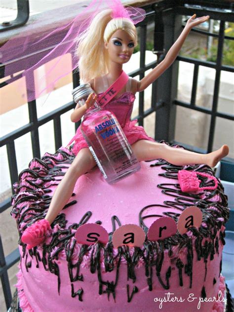 Barbie Bachelorette Cake With Easy Chocolate Ganache Barbie