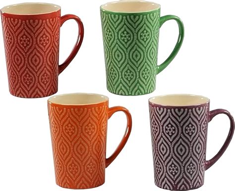 Amazon Pc Multi Color Oz Coffee Mug Set Multi Color