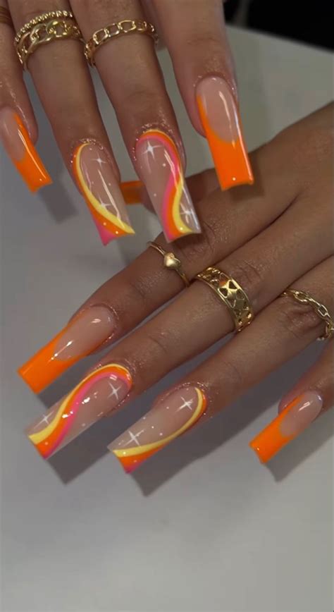 Pin By Diana Motos On Nails Long Square Acrylic Nails Carnival Nails