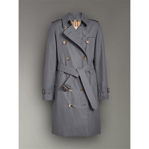 The Kensington Heritage Trench Coat In Mid Grey Women Burberry