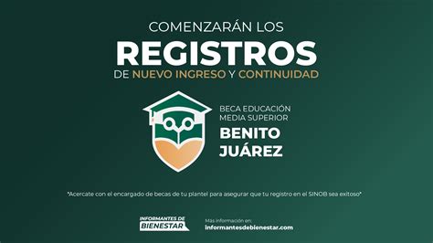 Inician Registros A La Beca Benito Ju Rez Para Nuevo Ingreso Y