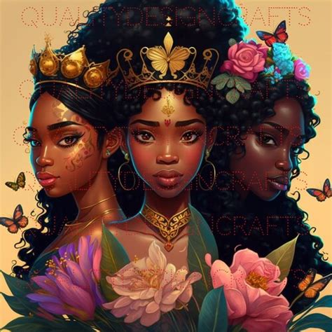 Beautiful Black Girl Magic Melanin Black Woman Png Afro Etsy