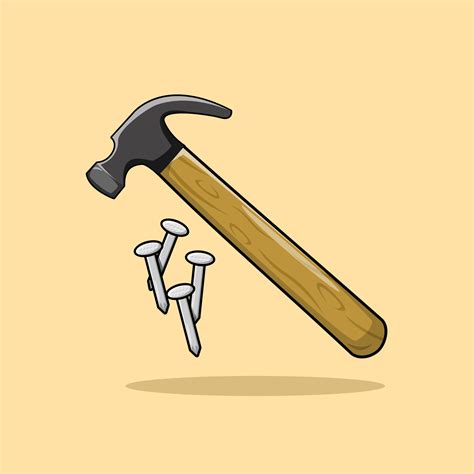 Hammer And Nails Drawing