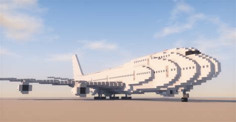 Boeing 747 400 Minecraft Map