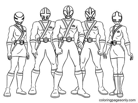 Power Ranger Printable Coloring Pages