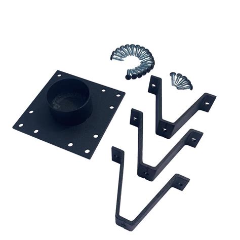 Fiberon Cityside Black Over The Post Drink Rail Adapter Kit For 6 Ft