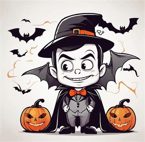 Premium Vector Cute Halloween Dracula