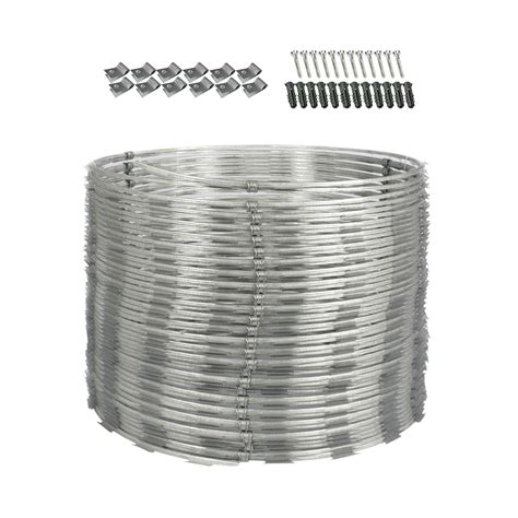 Concertina Dupla Galvanizada 45cm Para 12 Metros Kit