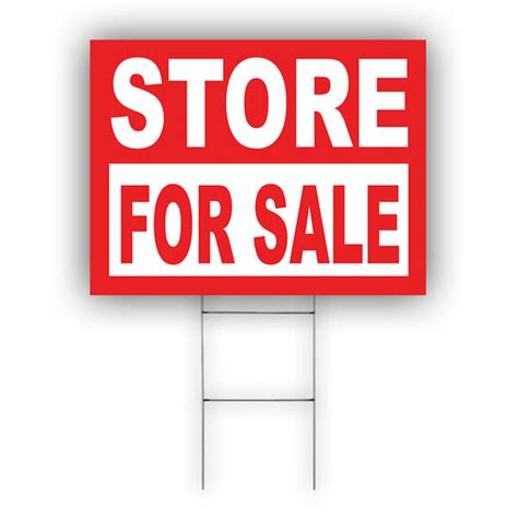 Store For Sale Coroplast Yard Sign Sign Fever