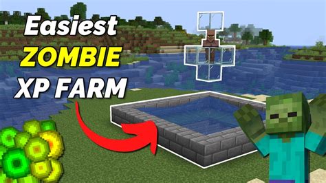 Minecraft Easiest Zombie Xp Farm Without Mob Spawner Tutorial