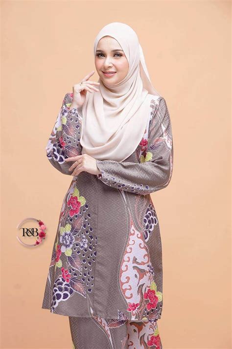 Kebarung Moden Nidya ️ Kebarung Corak Batik ️ Kebarung Plus Size ️ Bf Friendly ️ Lazada