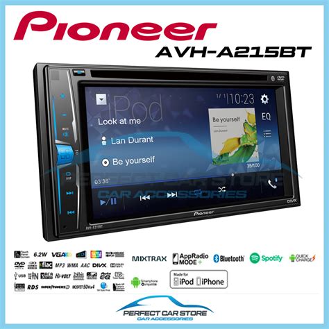 Pioneer Avh A Bt In Dash Din Multimedia Av Receiver With Wvga