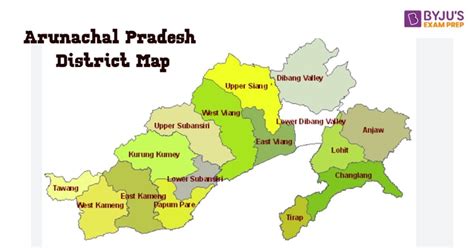 Arunachal Pradesh District Map, Arunachal Pradesh Political, 59% OFF