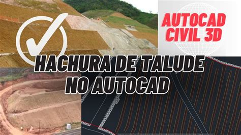 Desenho De Hachura De Talude No AutoCAD Civil 3D YouTube