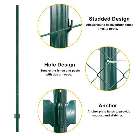 Xyadx Metal Fence Post Heavy Duty Garden Fence Post For Holding Wire