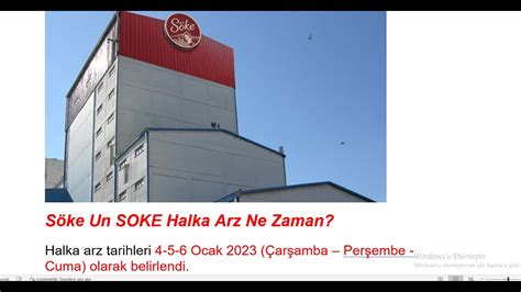 soke SÖKE UN HALKA ARZ ÖNEMLİ DETAYLAR SÖKE UN ORANSAL DAĞILIM SÖKE