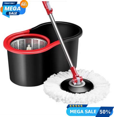 Cod Spin Mop Alat Pel Putar Otomatis Peras Tanpa Pakai Tangan Stainless