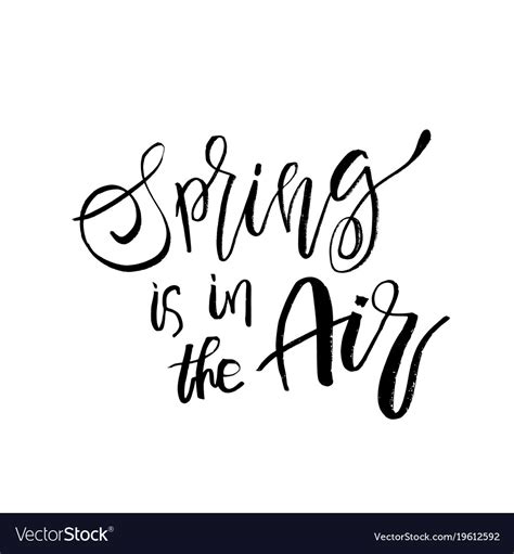 Spring Is In The Air Hand Drawn Inspiration Vector Image