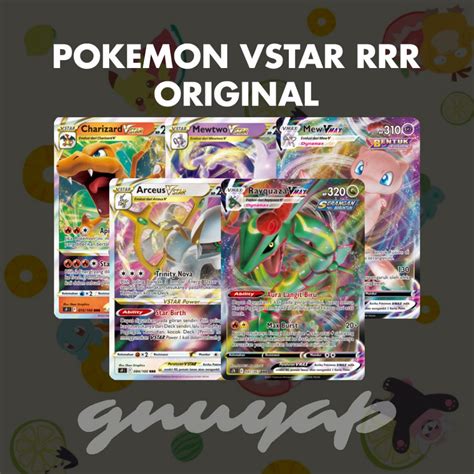 Jual TERMURAH VSTAR RRR Arceus Charizard Giratina Lugia Mewtwo Versi