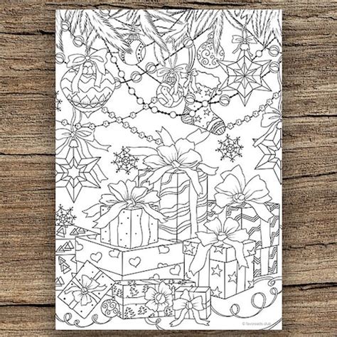 Ts Printable Adult Coloring Page From Favoreads Coloring Etsy