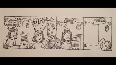 comic strip drawing youtuber humor youtube