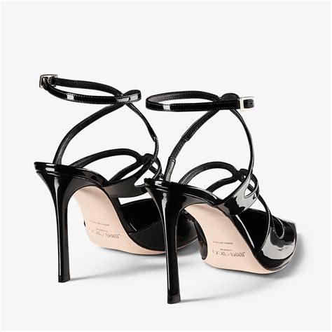 AZIA PUMP 95 Black Patent Leather Pumps Autumn Collection JIMMY CHOO