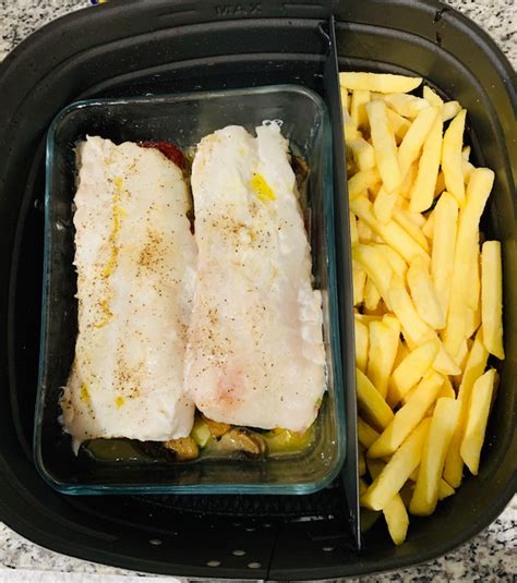 Merluza Con Verduras En Air Fryer Croquetas Y Patatas Fritas Sabores De Siempre