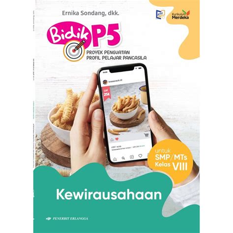 Jual Buku Erlangga Baru Asli Bidik P Kewirausahaan Smp Mts Kelas