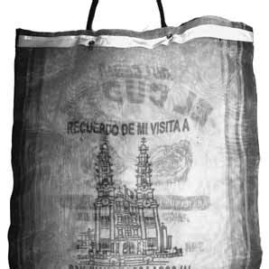 Bolsa para mandado en malla textil plástica con impresión en