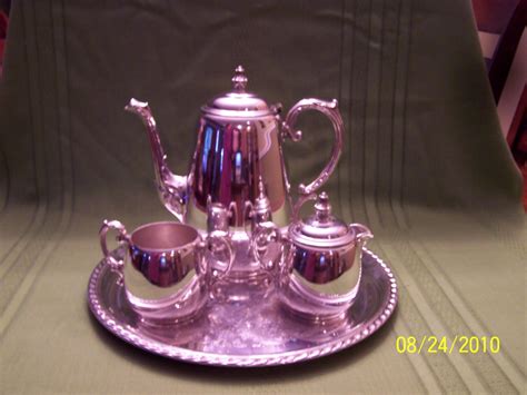 Beautiful Antique 1930s Wm Rogers 5 Pc Silver Tea Set Antique Price