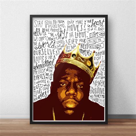 Biggie Smalls The Notorious B I G Inspired Poster Print Amazon Ca