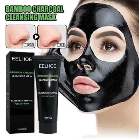 Bamboo Charcoal Face Cleansing Mud Mask Removing Blackhead 24k Gold