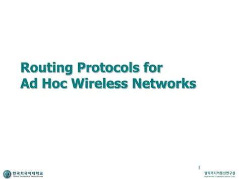 Ppt Routing Protocols For Ad Hoc Wireless Networks Powerpoint