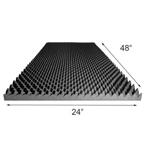 1 5 X24 X48 Acoustic Foam Egg Crate Panel Studio Soundproofing Foam