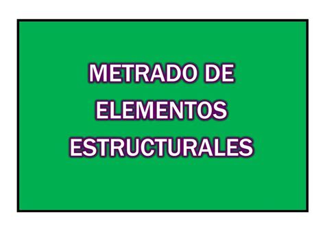 Metrado De Elementos Estructurales Apuntes De Ingenieria Civil Udocz