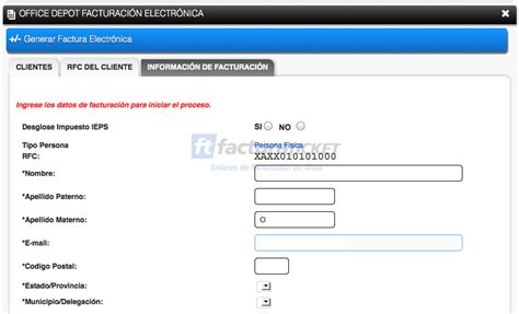 Office Depot Facturaci N Facturar Ticket Descargar Xml