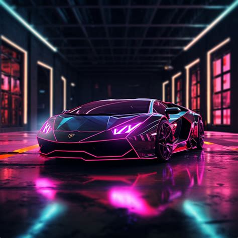 Neon Lamborghini - Etsy