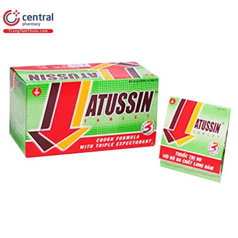 [CHÍNH HÃNG] Thuốc Atussin Tablets đặc trị ho nhanh chóng