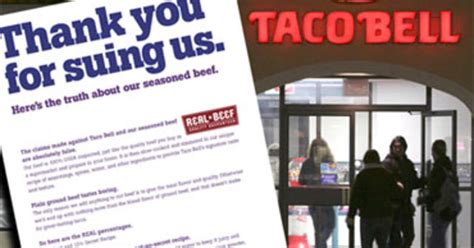 Taco Bell Mystery Beef Lawsuit Withdrawn Cbs News