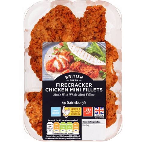 Sainsbury S Breaded Firecracker British Fresh Chicken Breast Mini Fillets 305g Compare