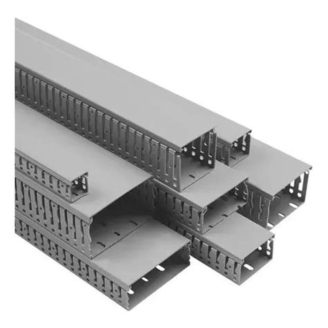 Canaleta Ranurada Con Tapa De 35x50mm 2 Metros MercadoLibre