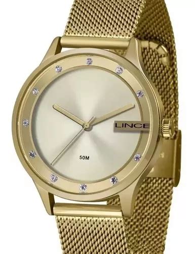 Reloj Pulsera Lince LRG4623L C1KX De Cuerpo Color Dorado Para Mujer