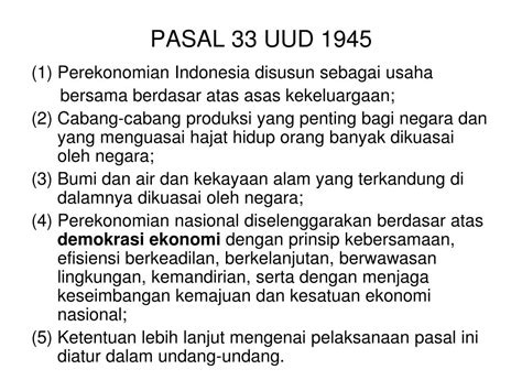 Uud 1945 Pasal 33 Tentang Perekonomian Homecare24