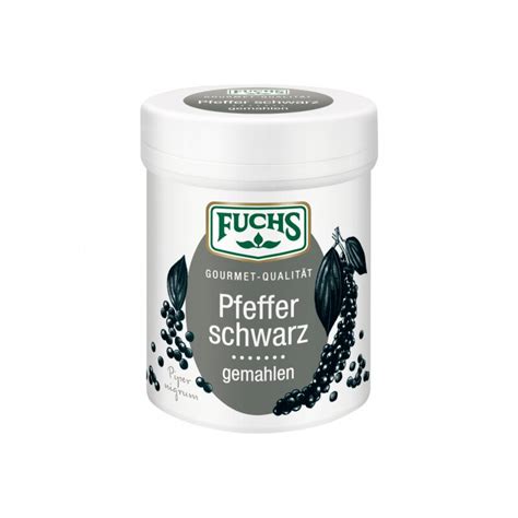 Fuchs Pfeffer Schwarz Gemahlen 60g Lebensmittel Versand Eu Lebens