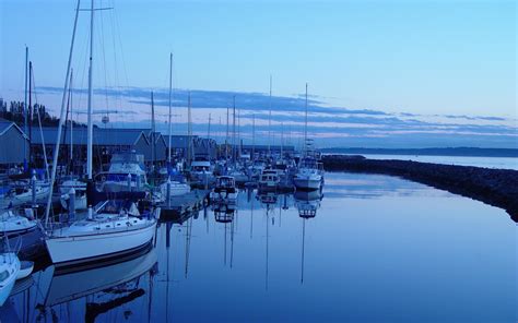 Boat Sea Bay Water Reflection Vehicle Evening Coast Harbor