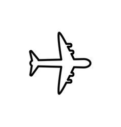 Plane graphic design Royalty Free Vector Image