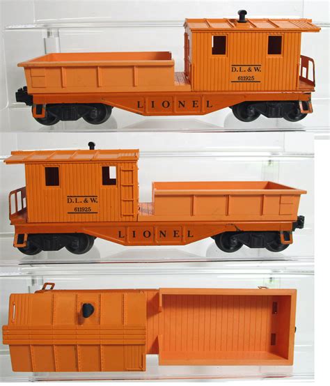 LIONEL 6119 DL W ORANGE WORK CABOOSE 1956